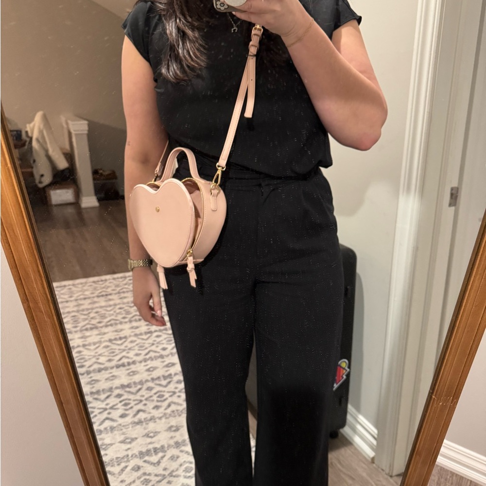 Altar'd State pink heart crossbody
